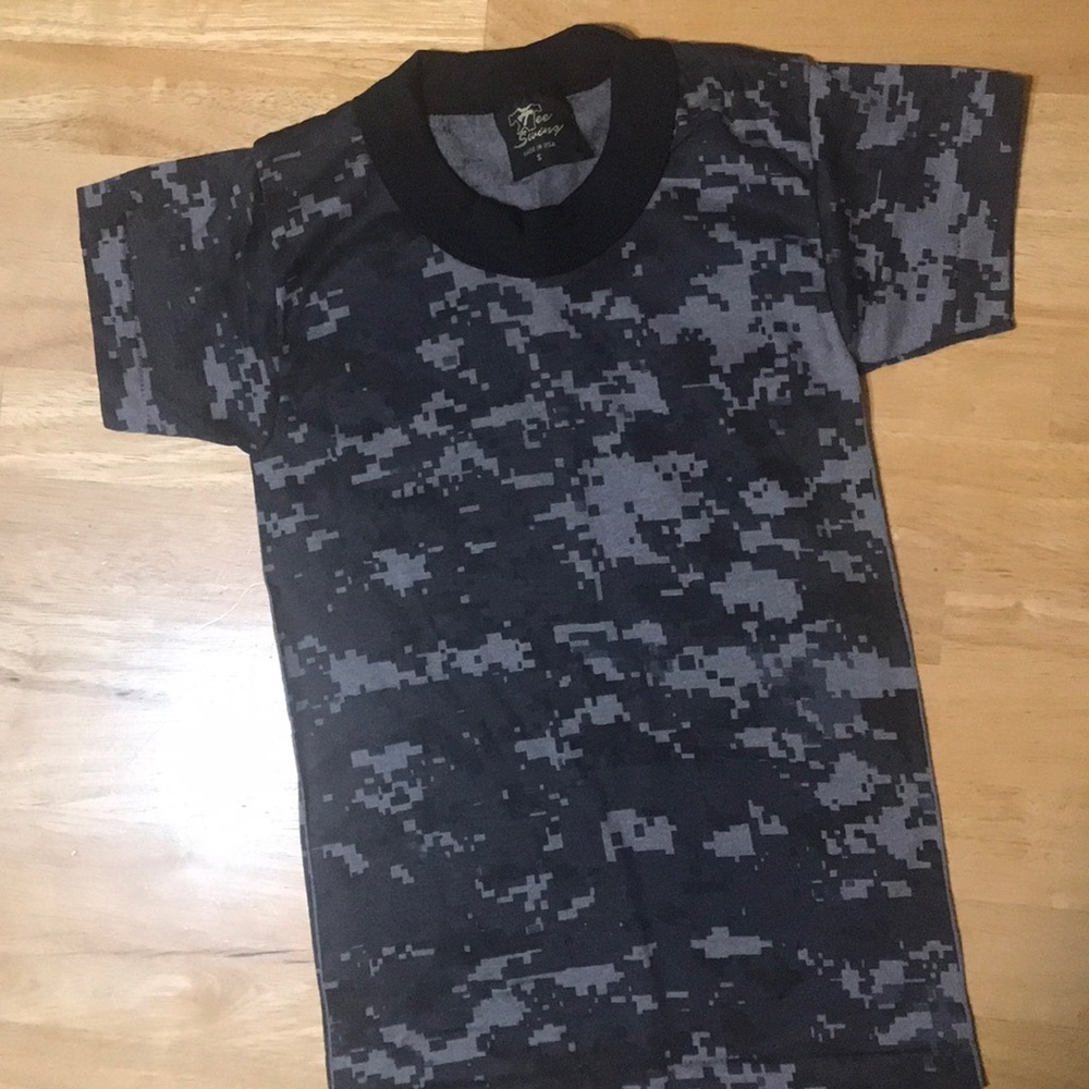 Black Digital Camo Tshirt